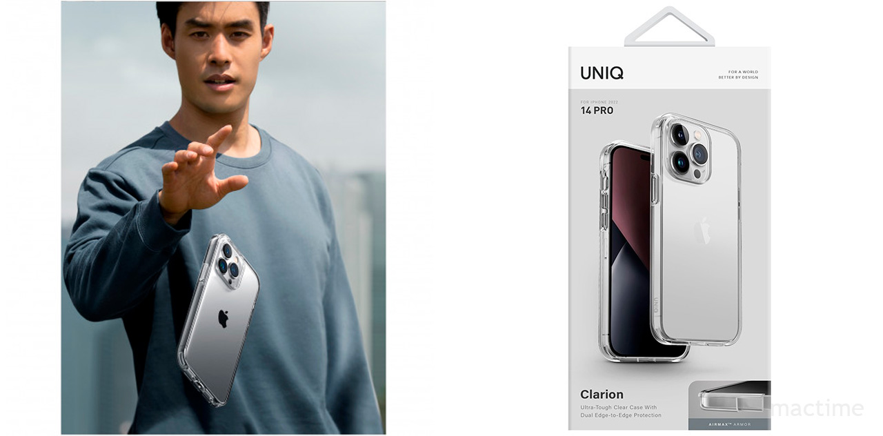 Uniq для iPhone 14 Pro чехол Clarion прозрачный